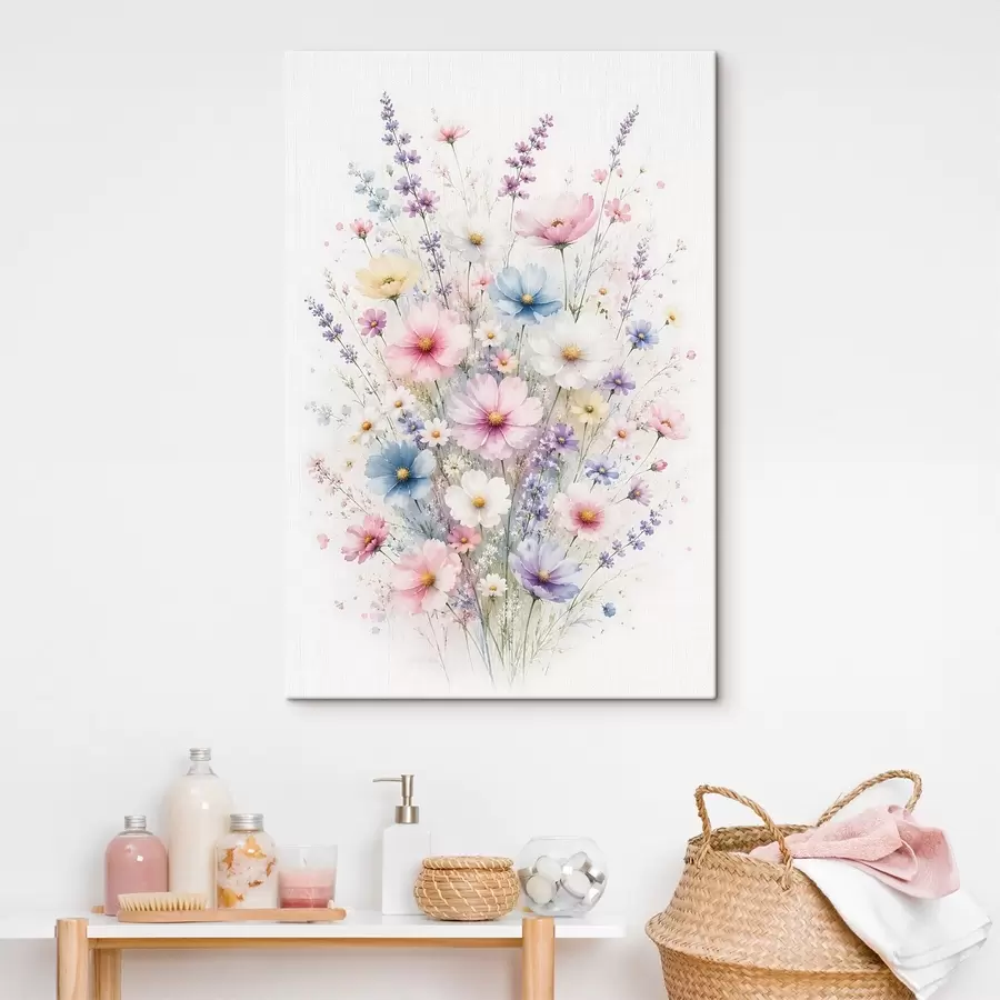 Wandbilder Ein zarter Wildblumenstrauß s49935