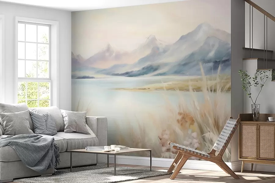 Fototapete See und Berge w05824