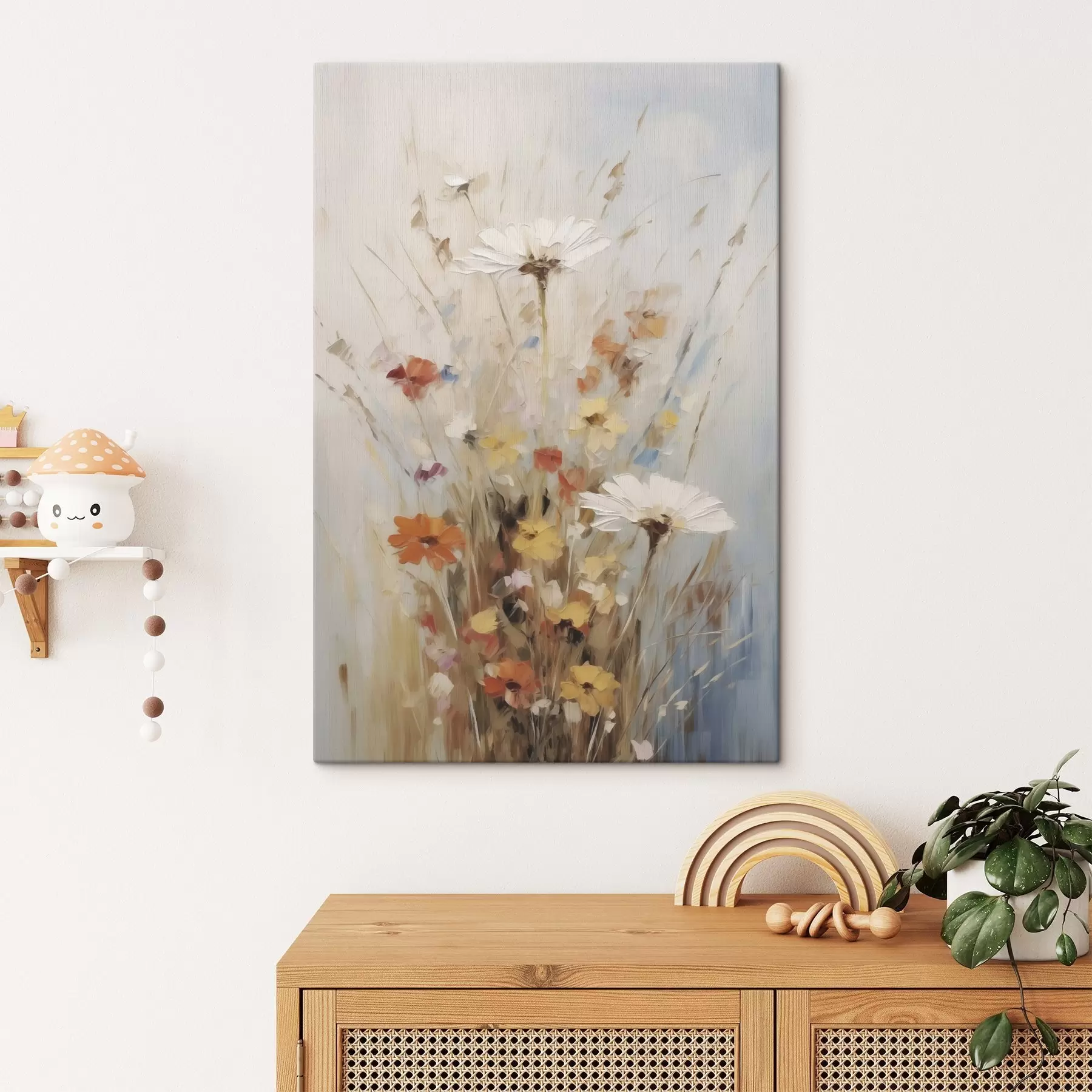 Wandbilder Wildblumen, Nachbildung eines Gemäldes s50182