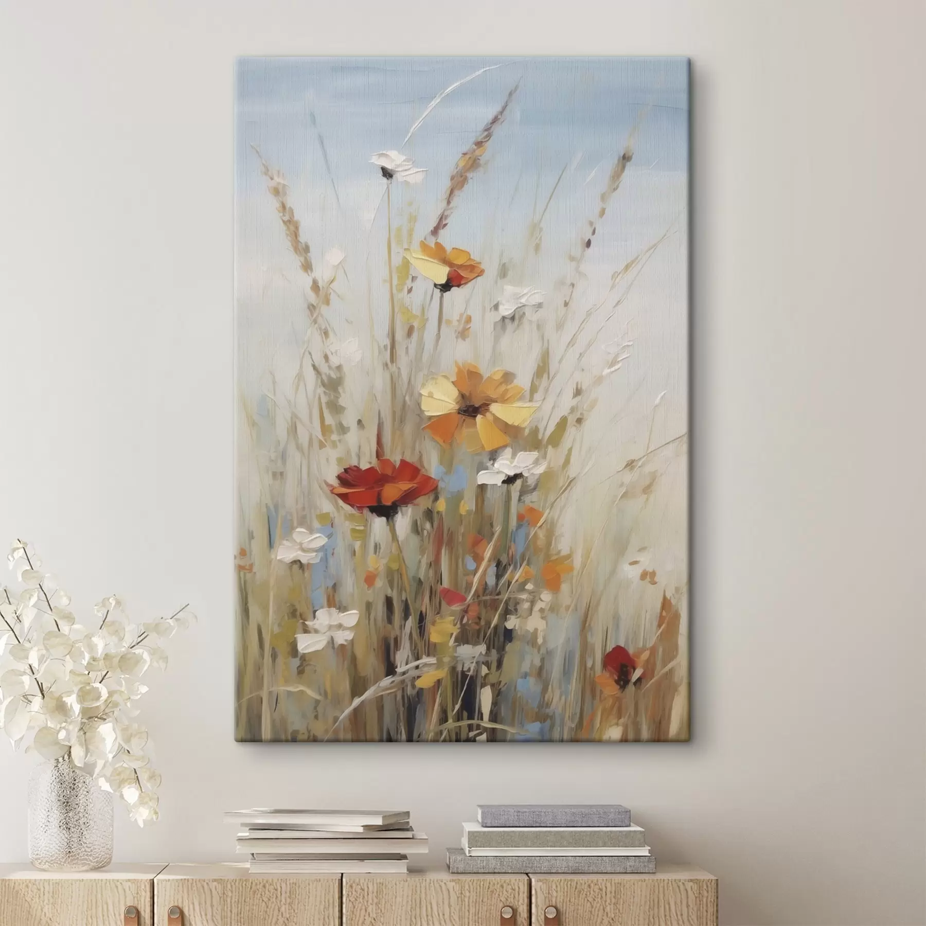 Wandbilder Wildblumen und Kräuter, Nachbildung eines Gemäldes s50183
