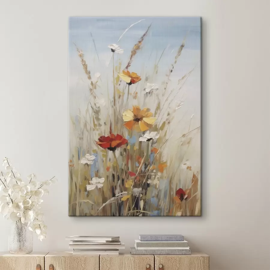 Wandbilder Wildblumen und Kräuter, Nachbildung eines Gemäldes s50183