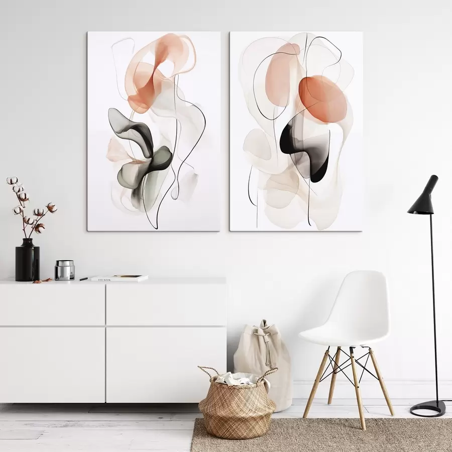 Wandbilder Abstraktion, Nachahmung der Malerei m30821 