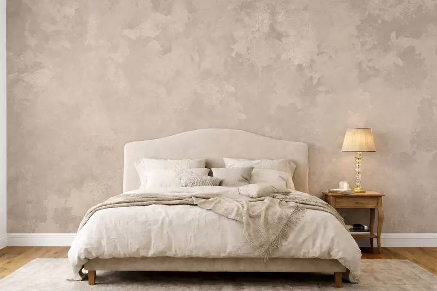 Fototapete Warme, mandelbeige Textur mit sanften, natürlichen Farbverläufen w05814