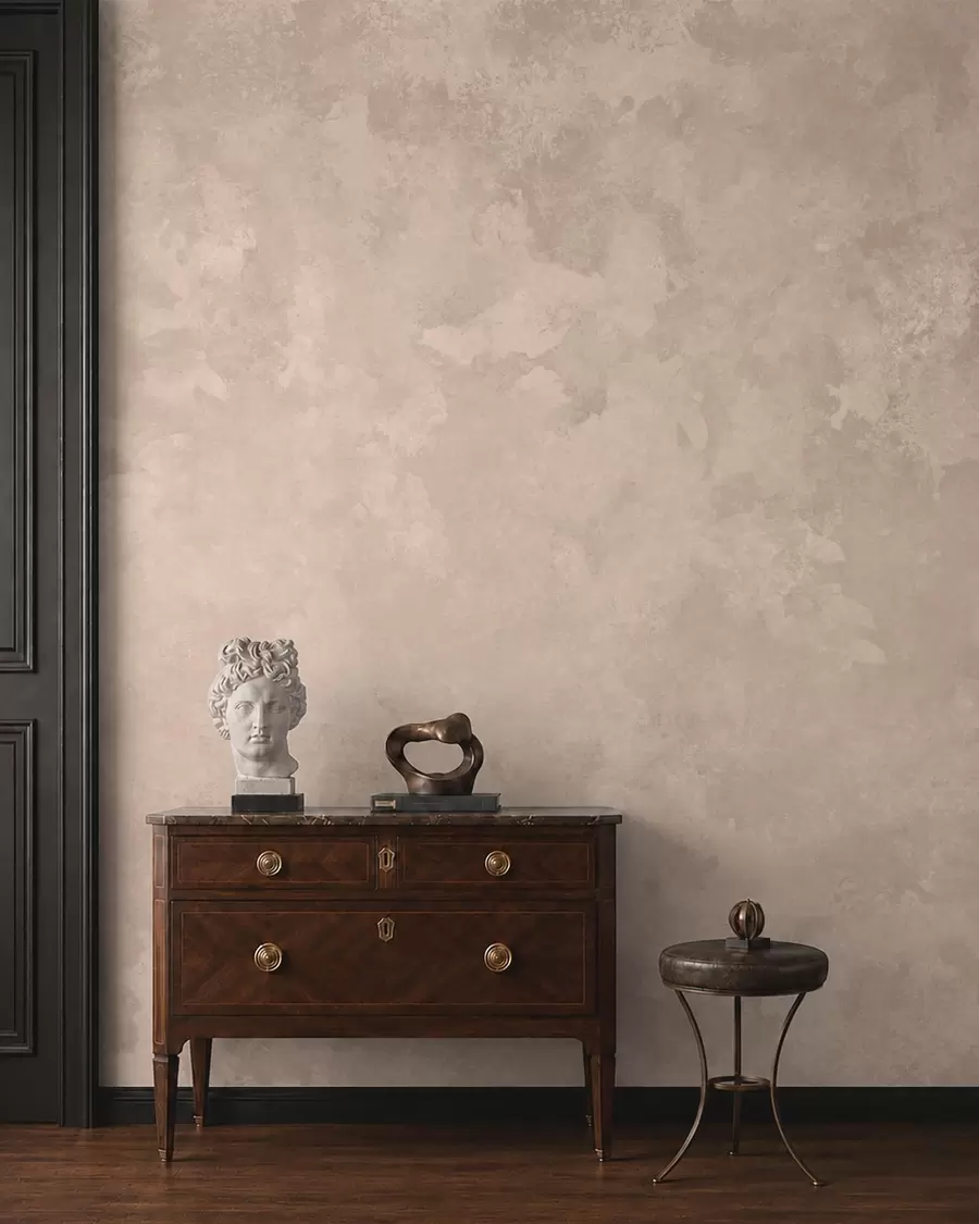 Fototapete Warme, mandelbeige Textur mit sanften, natürlichen Farbverläufen w05814