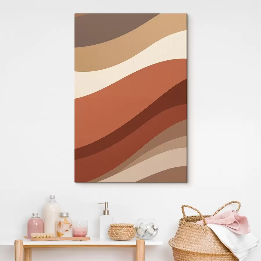 Wandbilder Terrakotta-Geometrie s50283