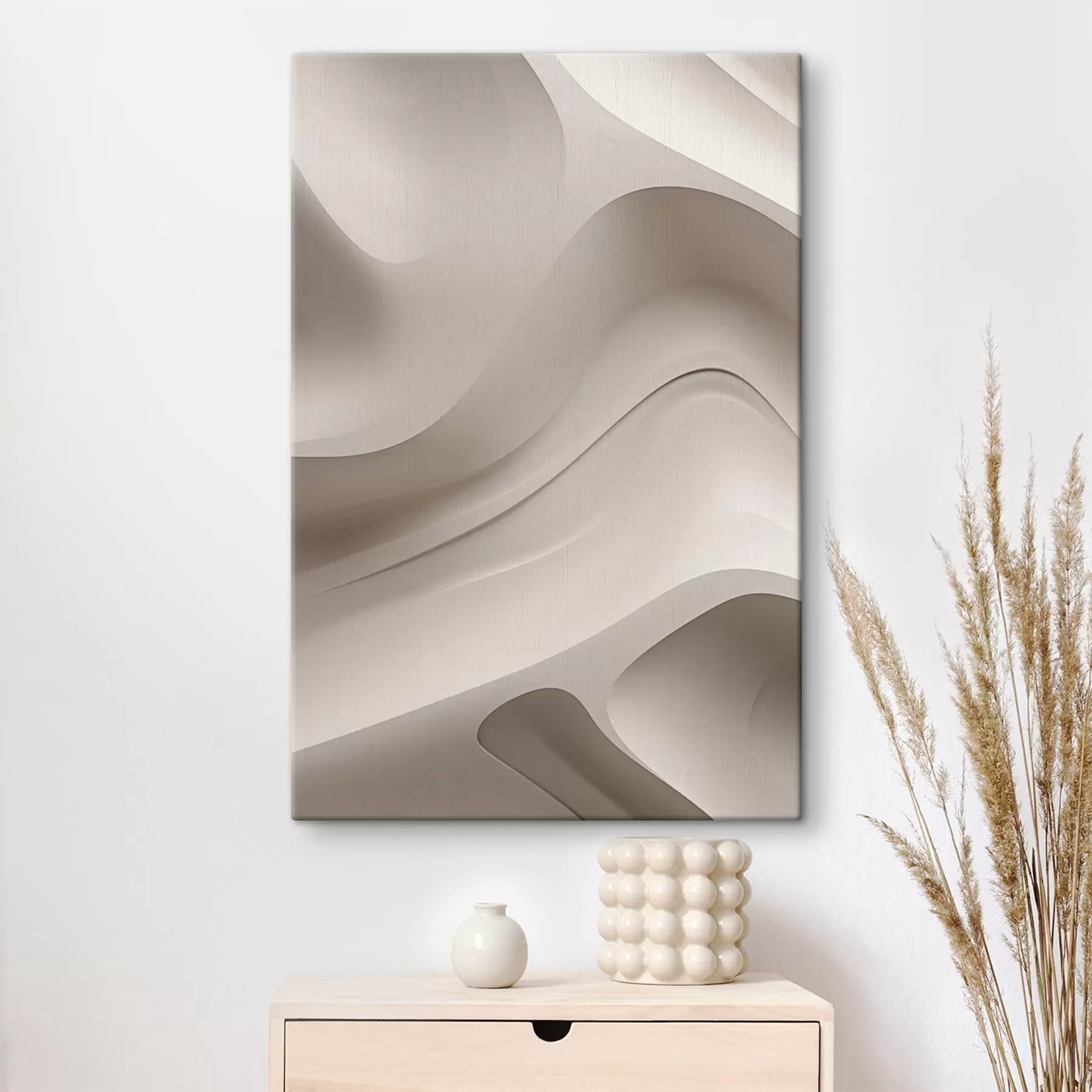 Wandbilder Weißes dreidimensionales Relief s50286