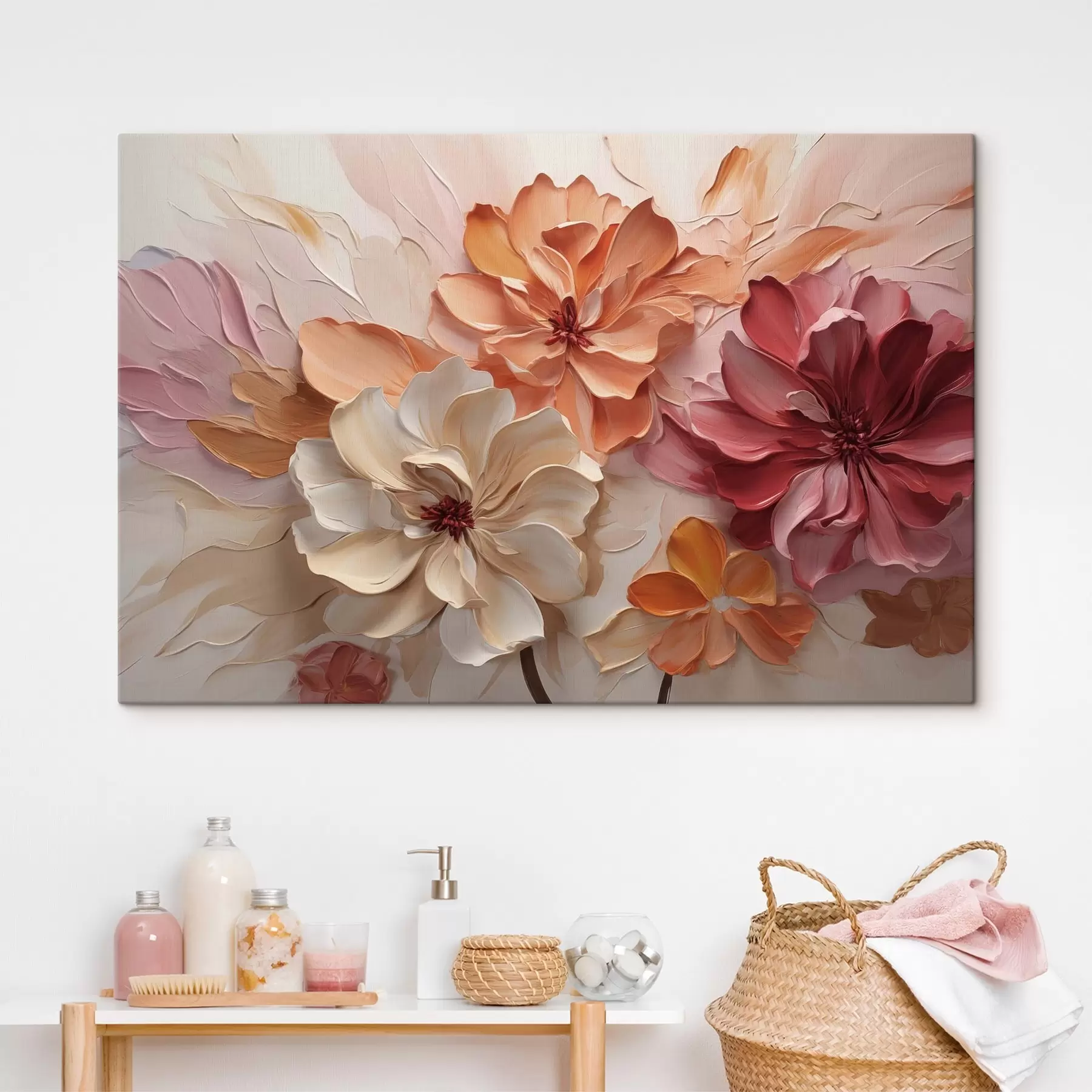 Wandbilder Dreidimensionale Frühlingsblumen s50288