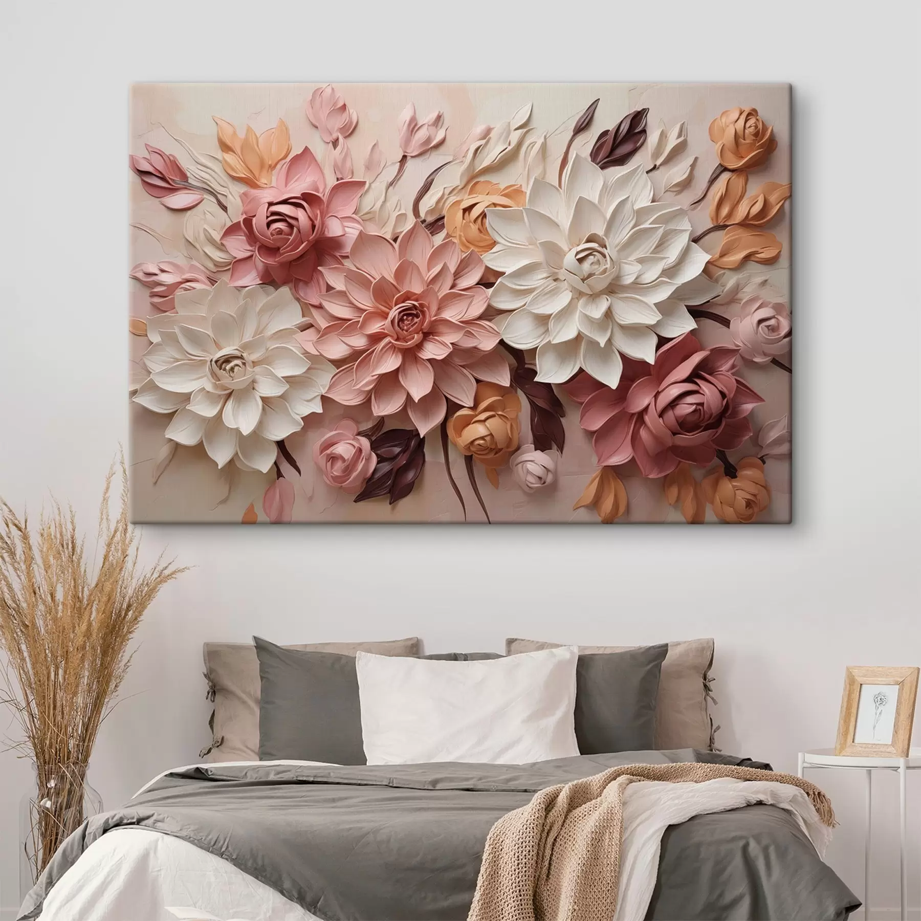 Wandbilder Festlicher Blumenstrauß in Pastelltönen s50289