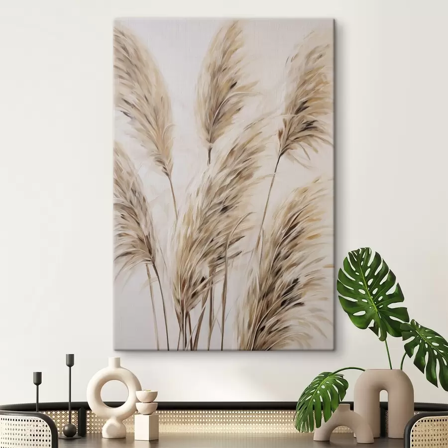 Wandbilder Pampas-Zweige, Imitationsgemälde s50268