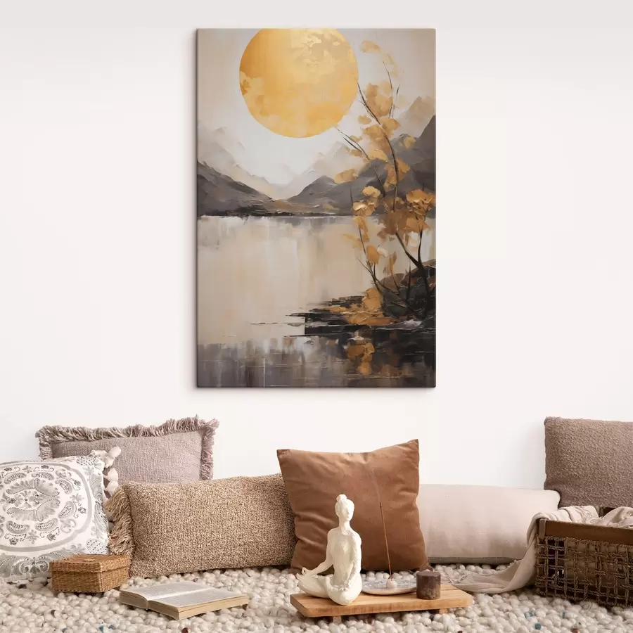 Wandbilder Abstrakte Landschaft, Nachahmung der Malerei s50272