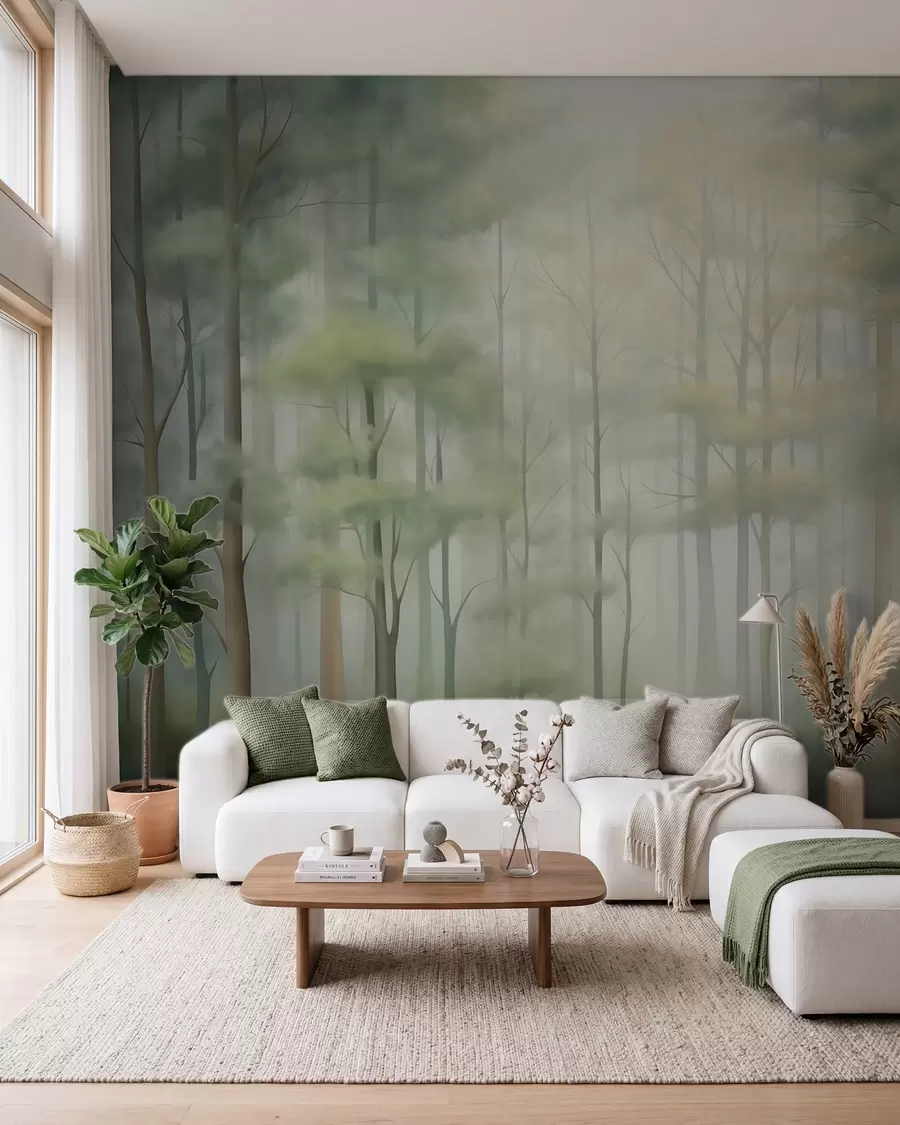 Fototapete Abstrakter Laubwald w05673