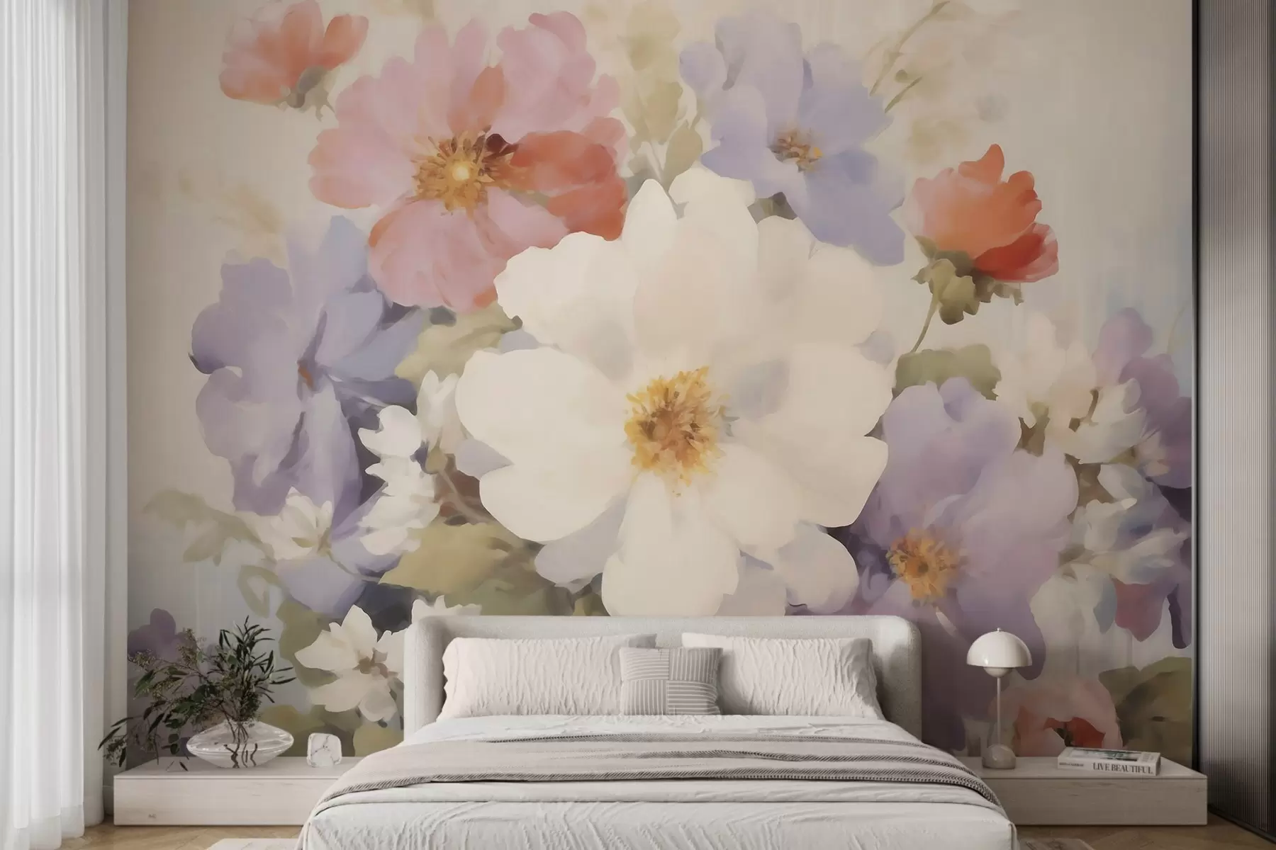 Fototapete Abstrakte Blumen w05850