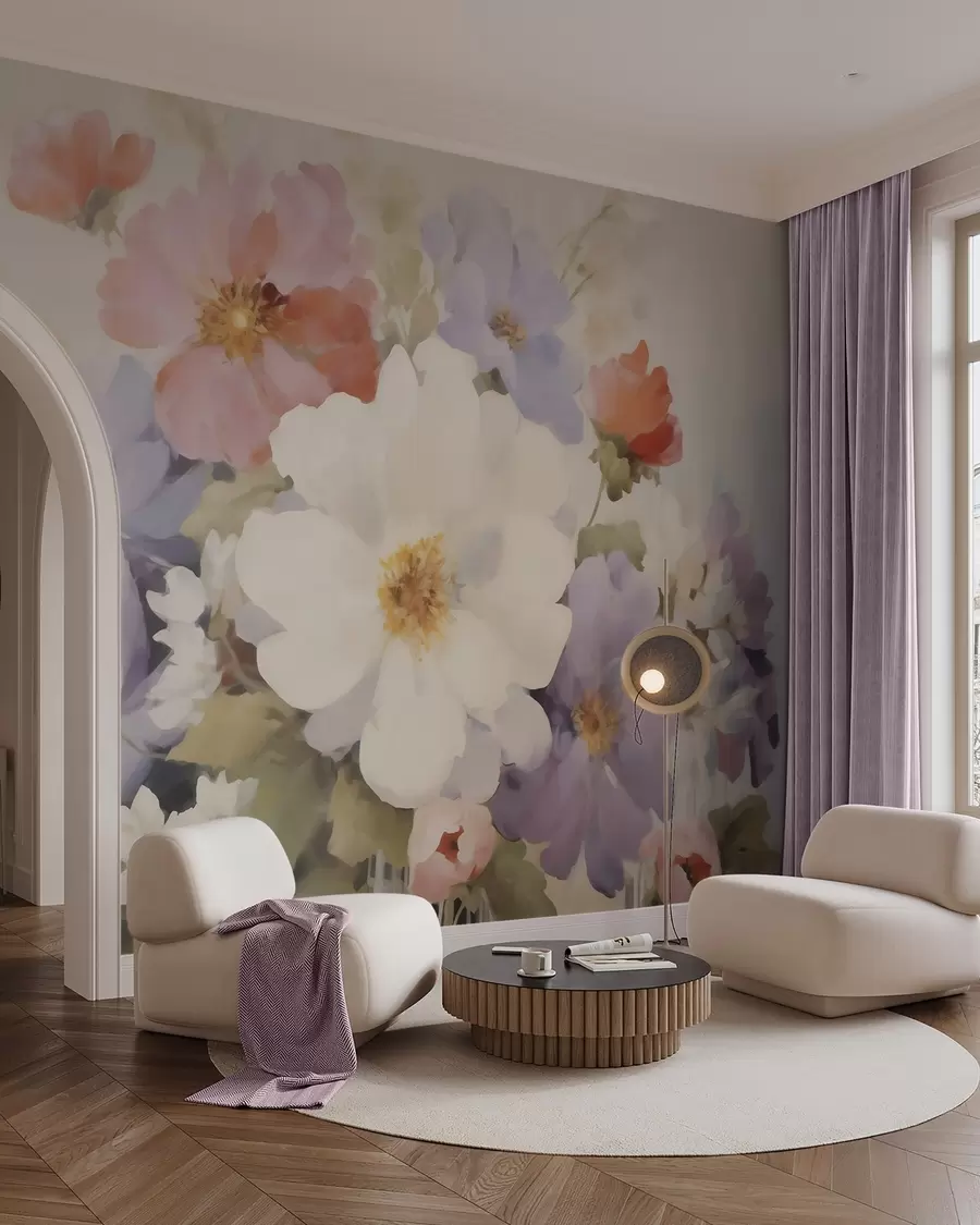 Fototapete Abstrakte Blumen w05850