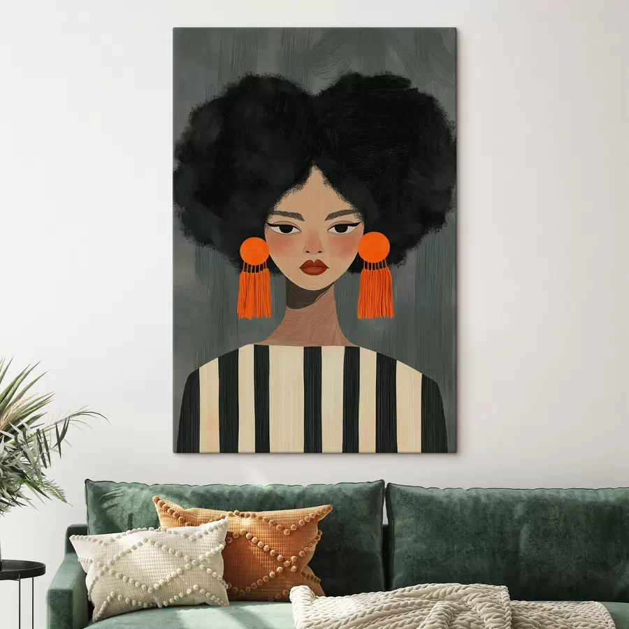 Wandbilder Afro-Mädchen s50337