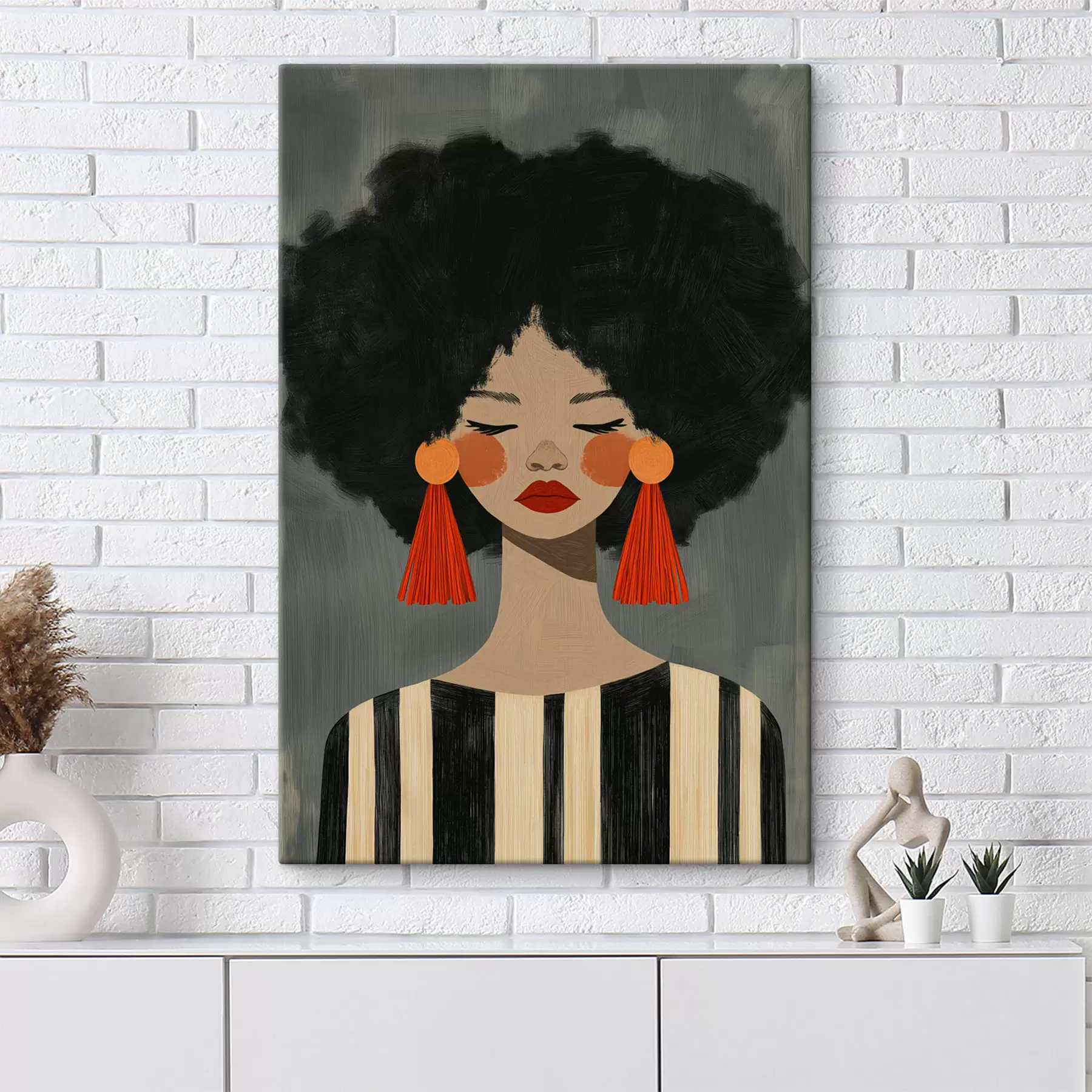 Wandbilder Afro-Mädchen s50338