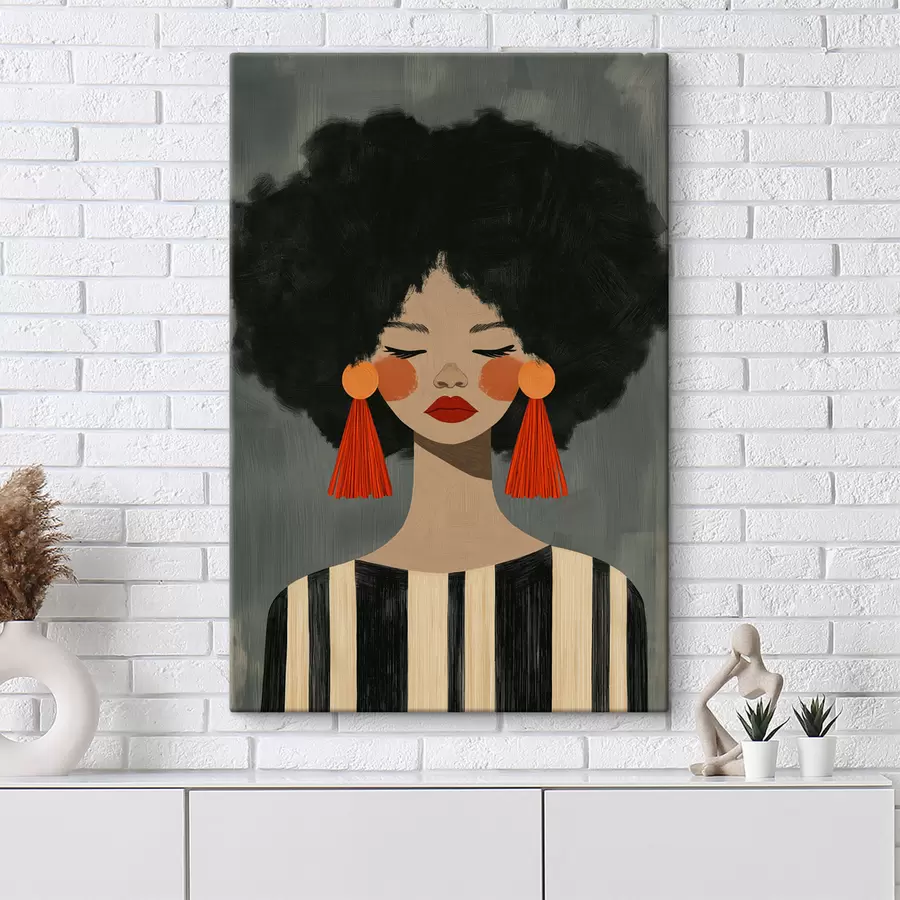 Wandbilder Afro-Mädchen s50338