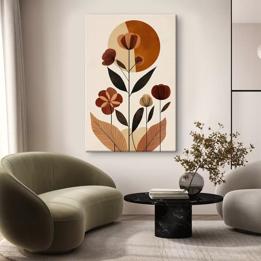 Wandbilder Abstrakte Blumen s50342