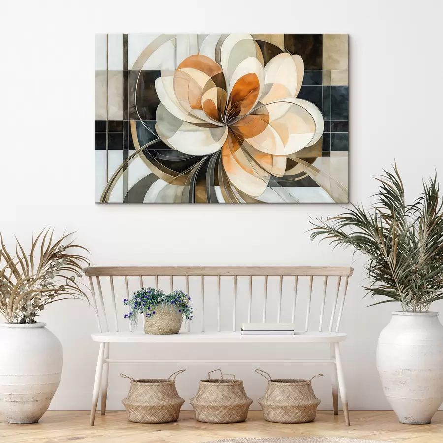 Wandbilder Geometrische Blume s50347