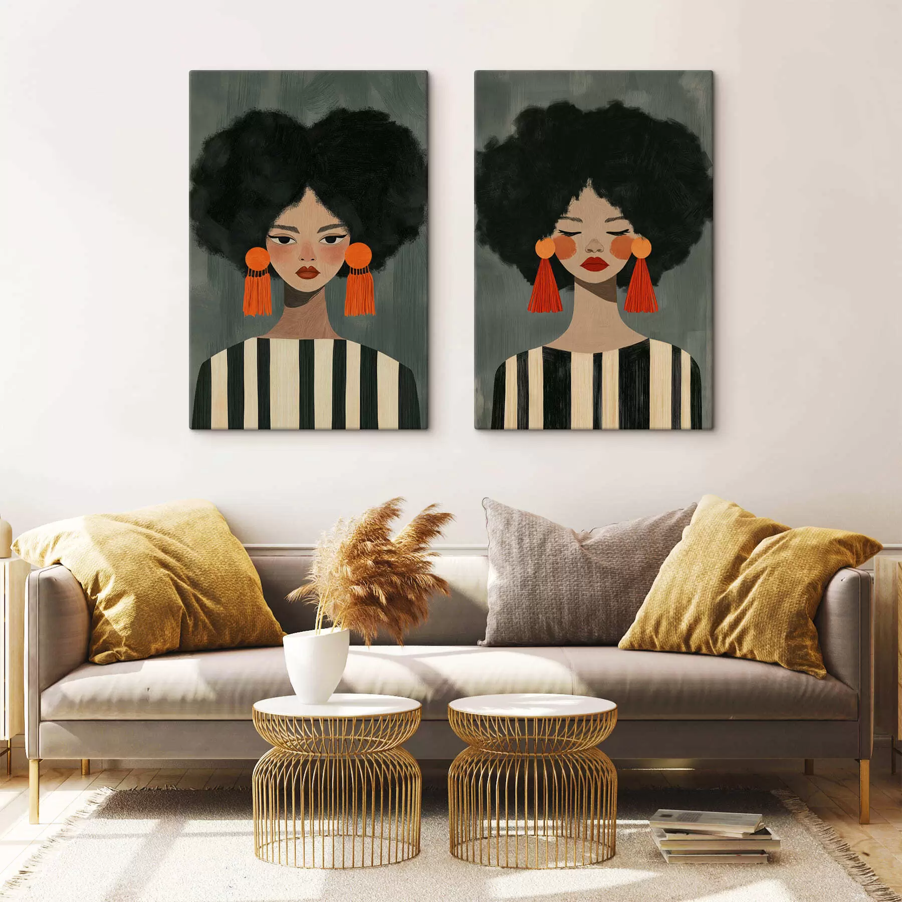 Wandbilder Afro-Mädchen m30882