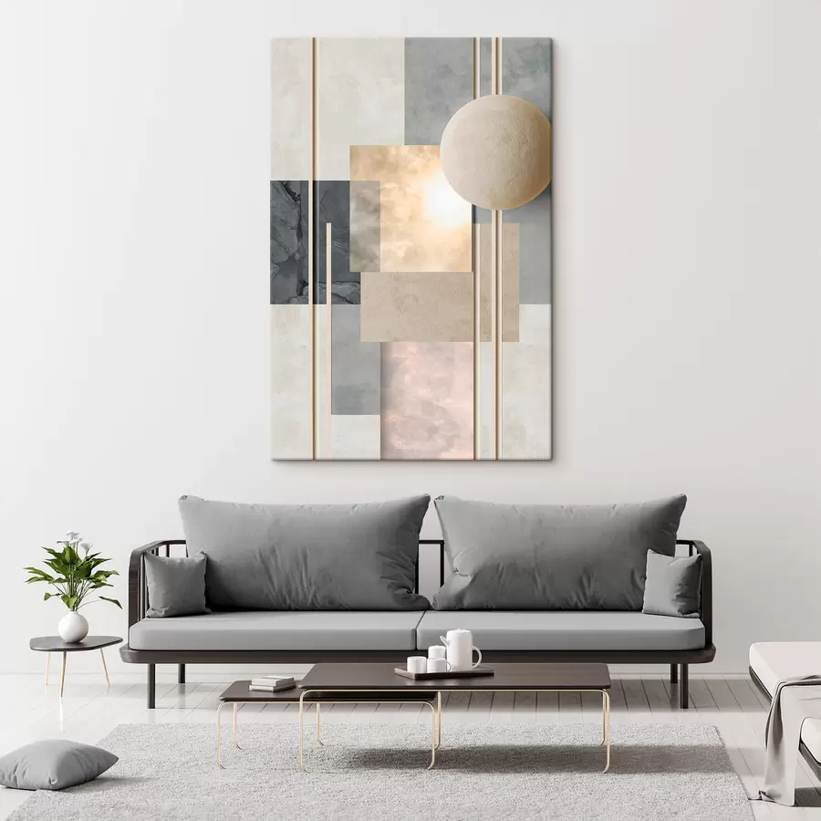 Wandbilder Abstrakte geometrische Komposition s50159
