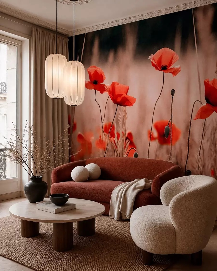 Fototapete Roter Mohn w05866