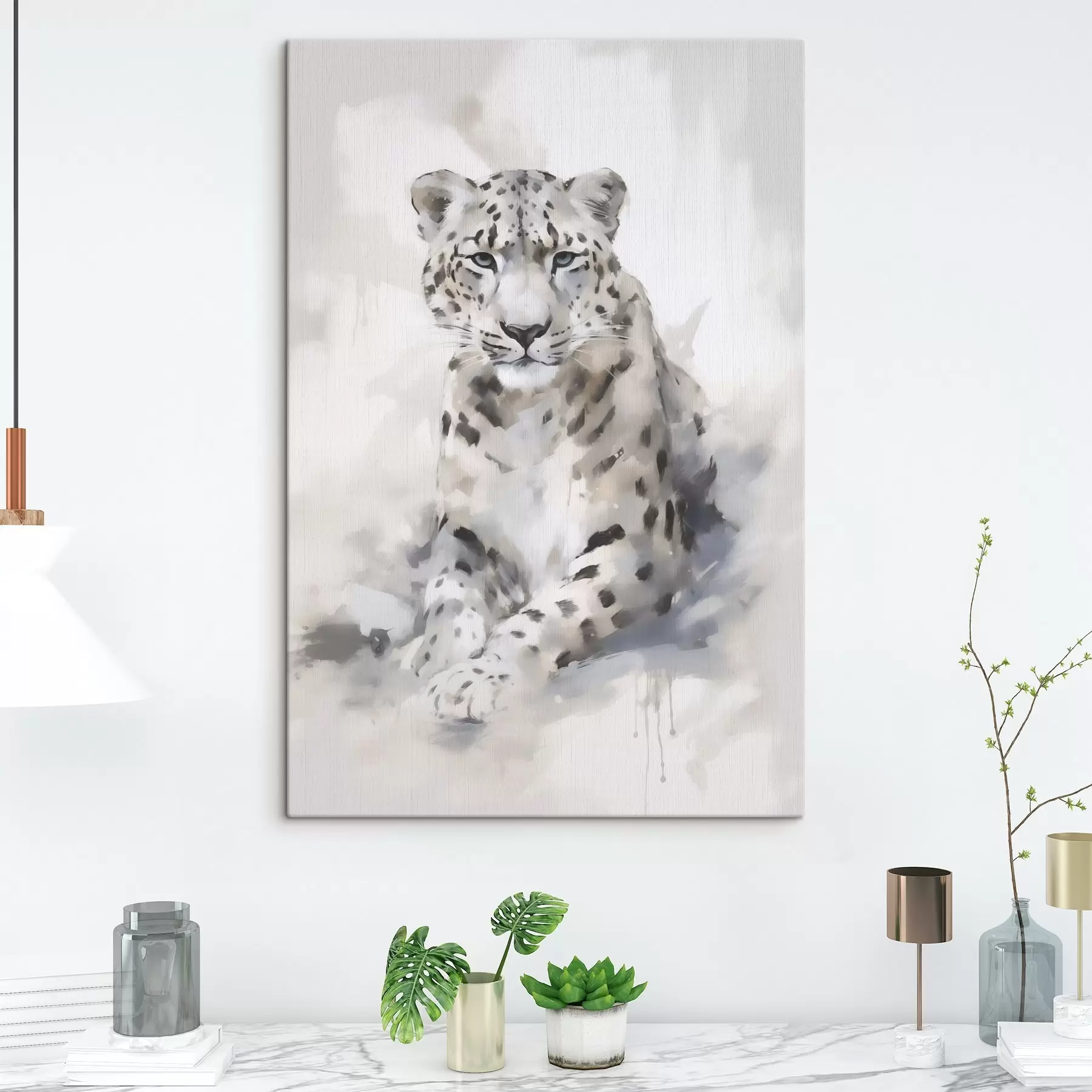 Wandbilder Leopard, Imitationsgemälde s50413