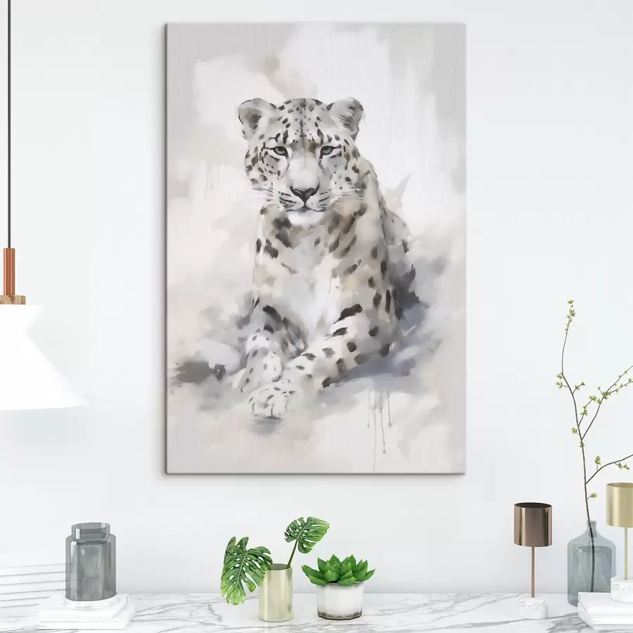 Wandbilder Leopard, Imitationsgemälde s50413
