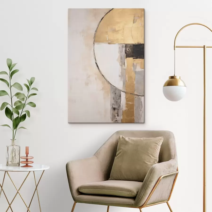 Wandbilder Abstrakte Komposition mit geometrischen Formen s50416