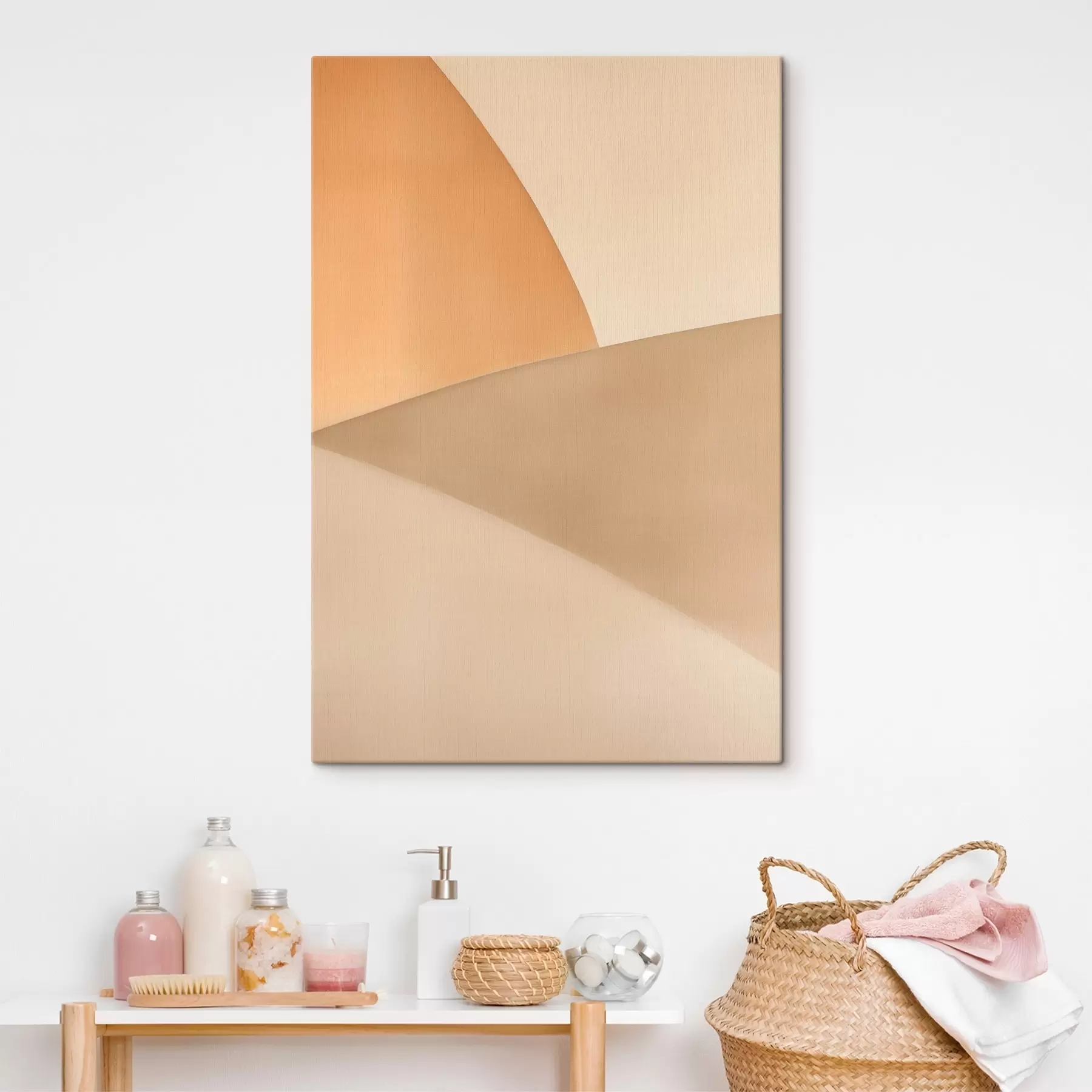 Wandbilder Sanfte beige Geometrie s50396