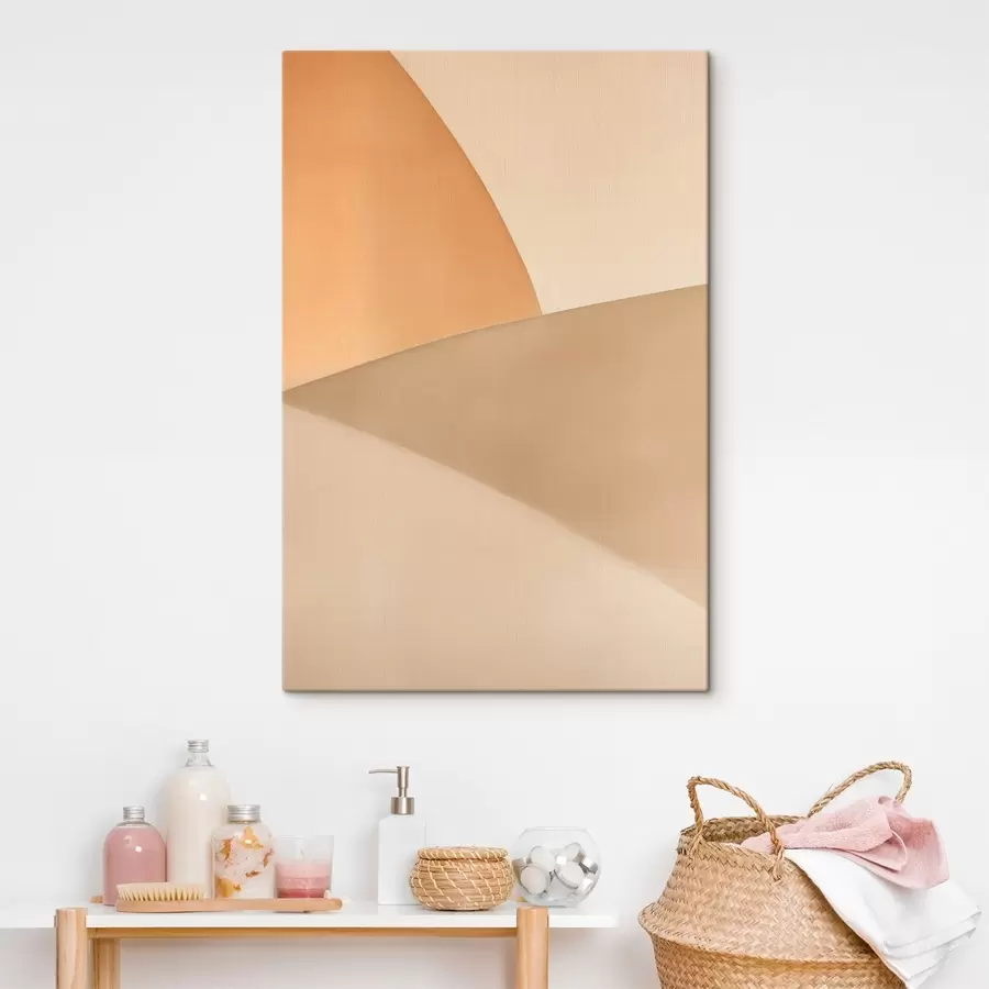 Wandbilder Sanfte beige Geometrie s50396