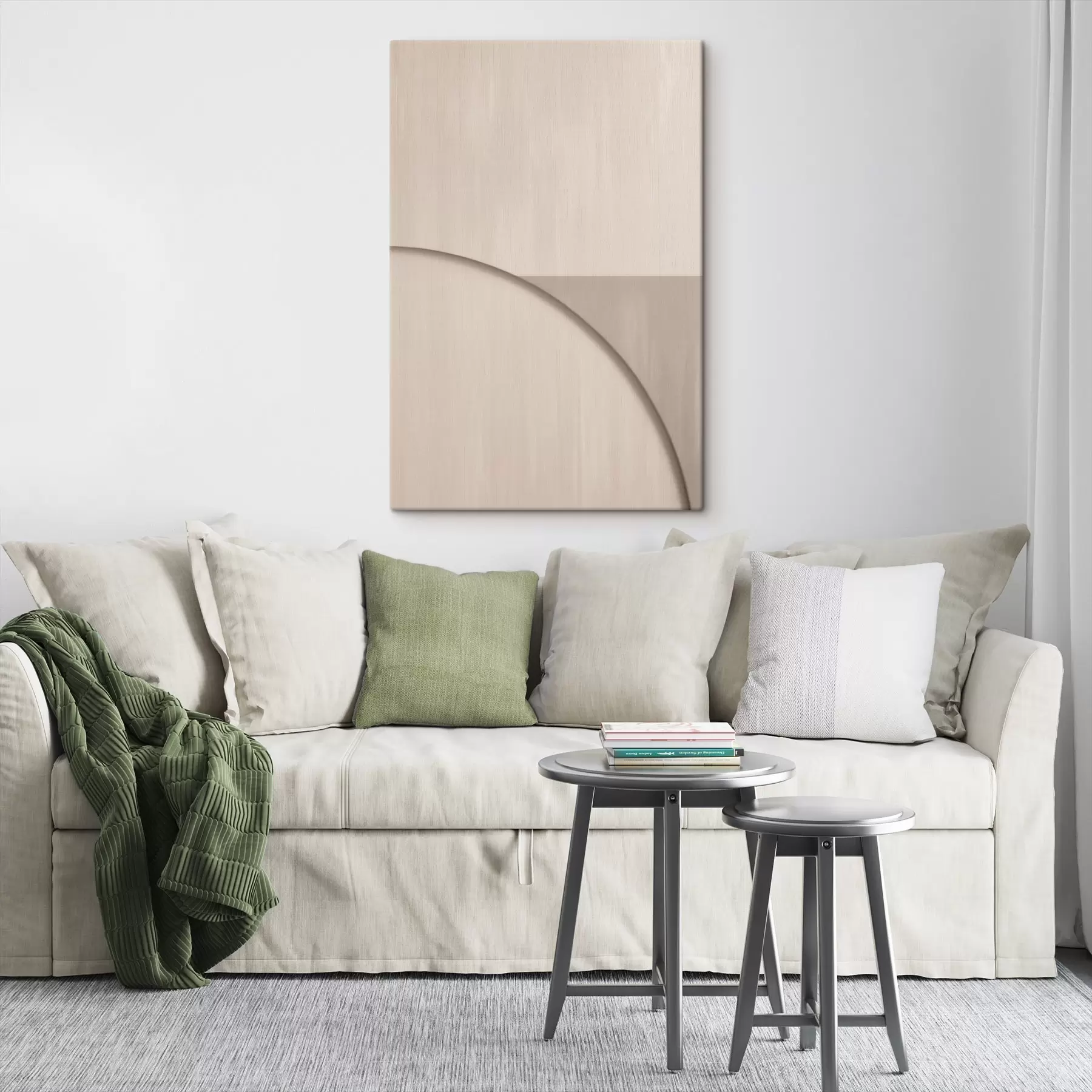 Wandbilder Minimalistische Komposition in Beigetönen s50398