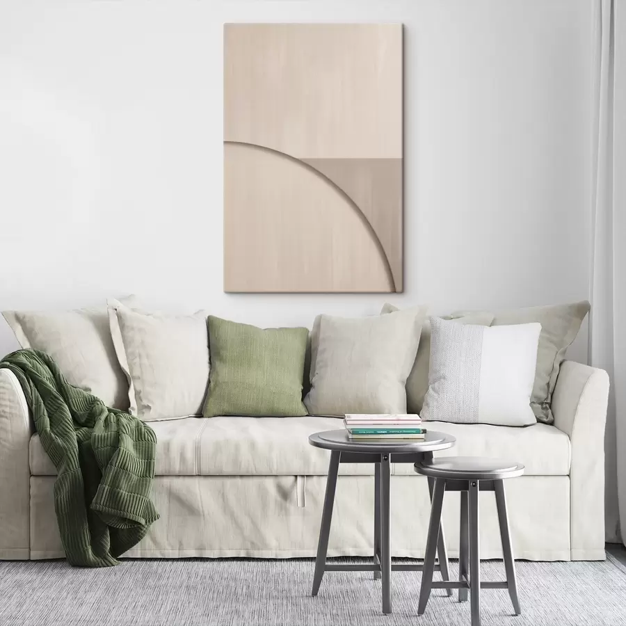 Wandbilder Minimalistische Komposition in Beigetönen s50398
