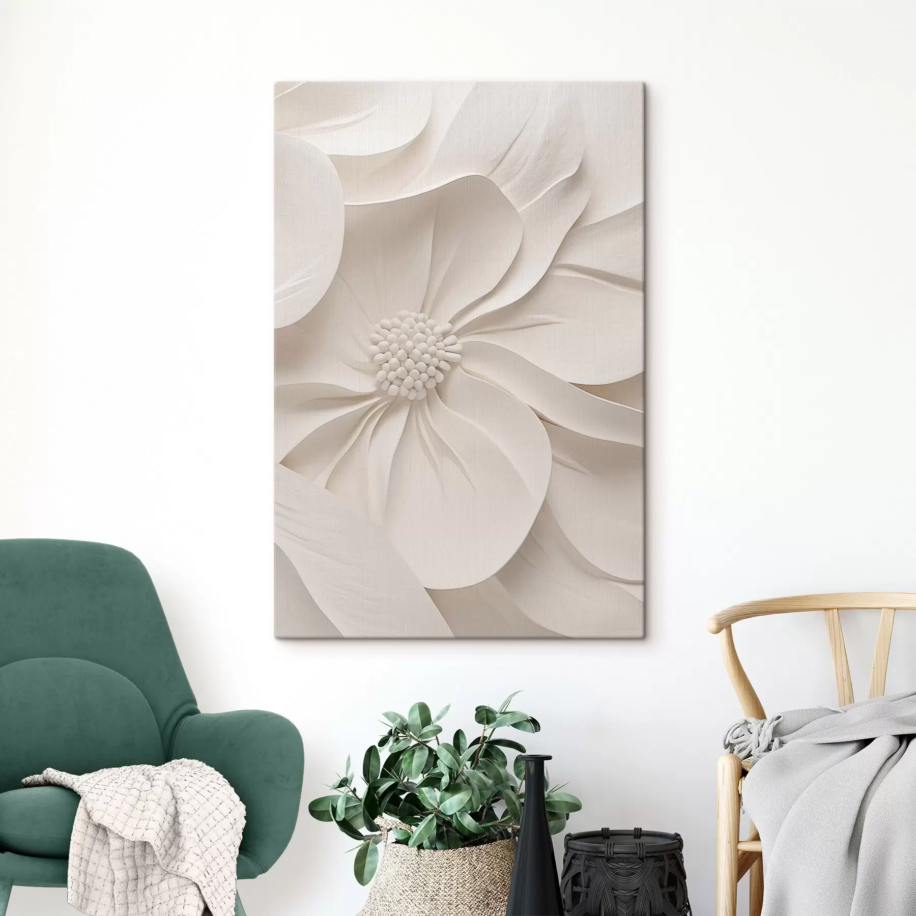 Wandbilder Relief „Offene Blume“ s50400