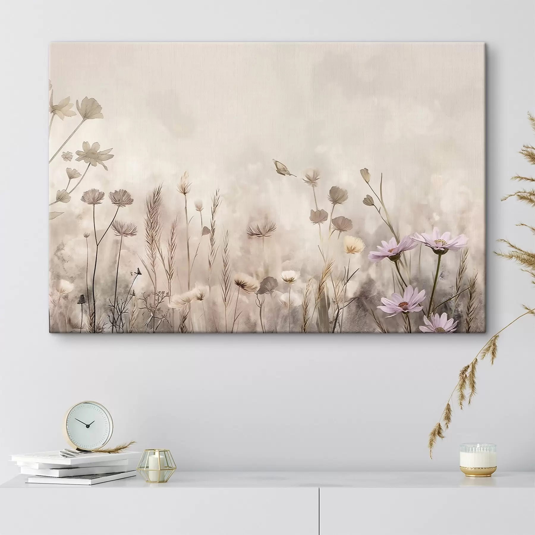 Wandbilder Zarte Wildblumenwiese s50403