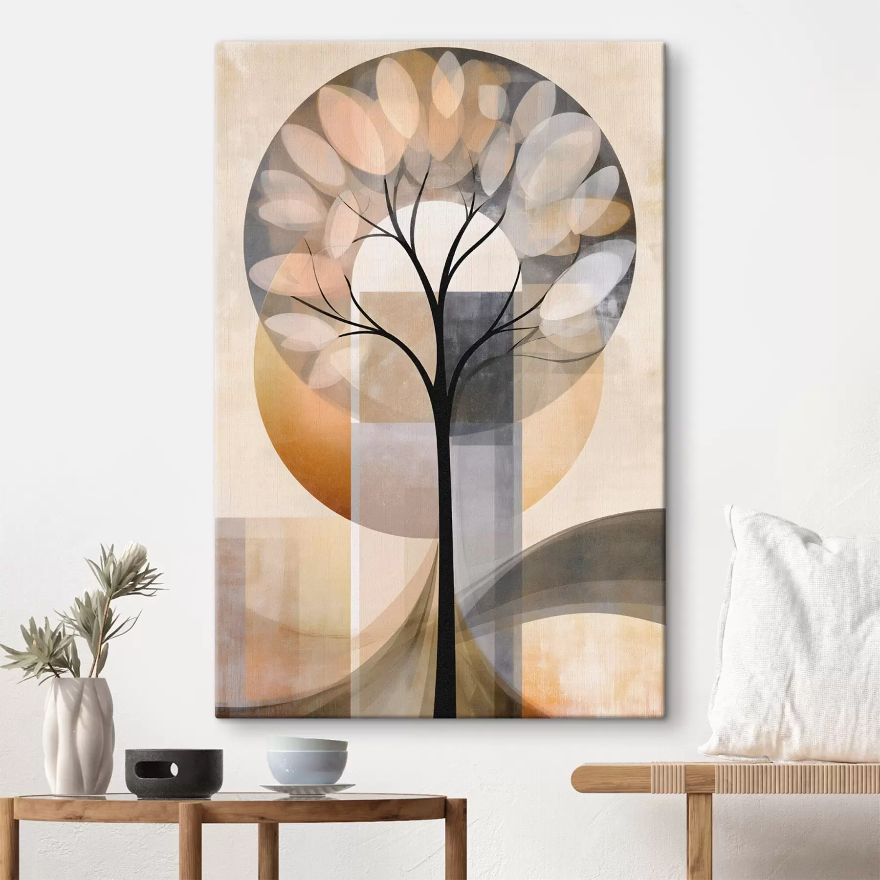 Wandbilder Ein abstrakter Baum im skandinavischen Stil s50489