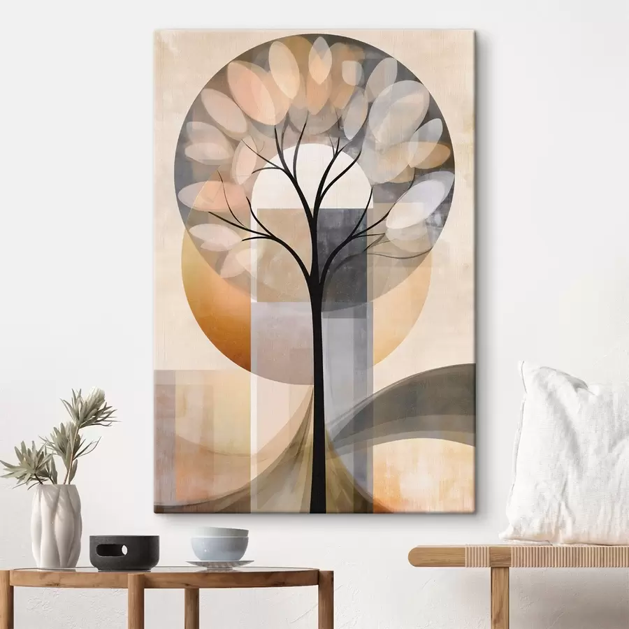Wandbilder Ein abstrakter Baum im skandinavischen Stil s50489