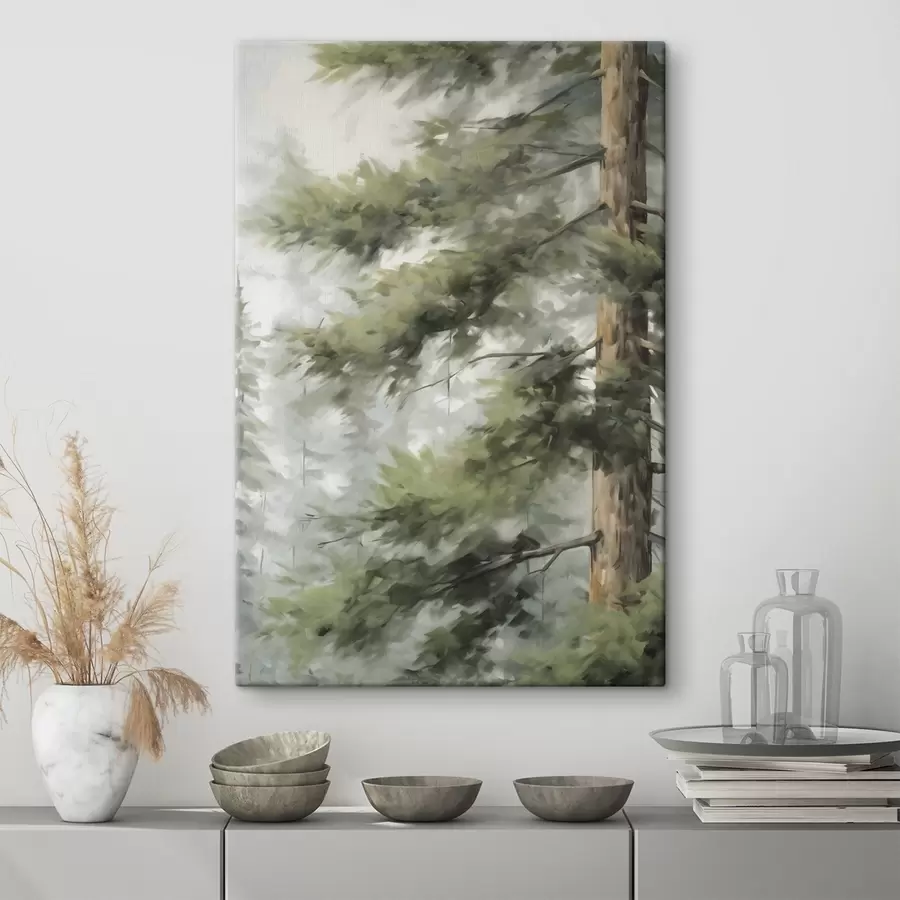 Wandbilder Kiefernzweige, Imitationsgemälde s50662