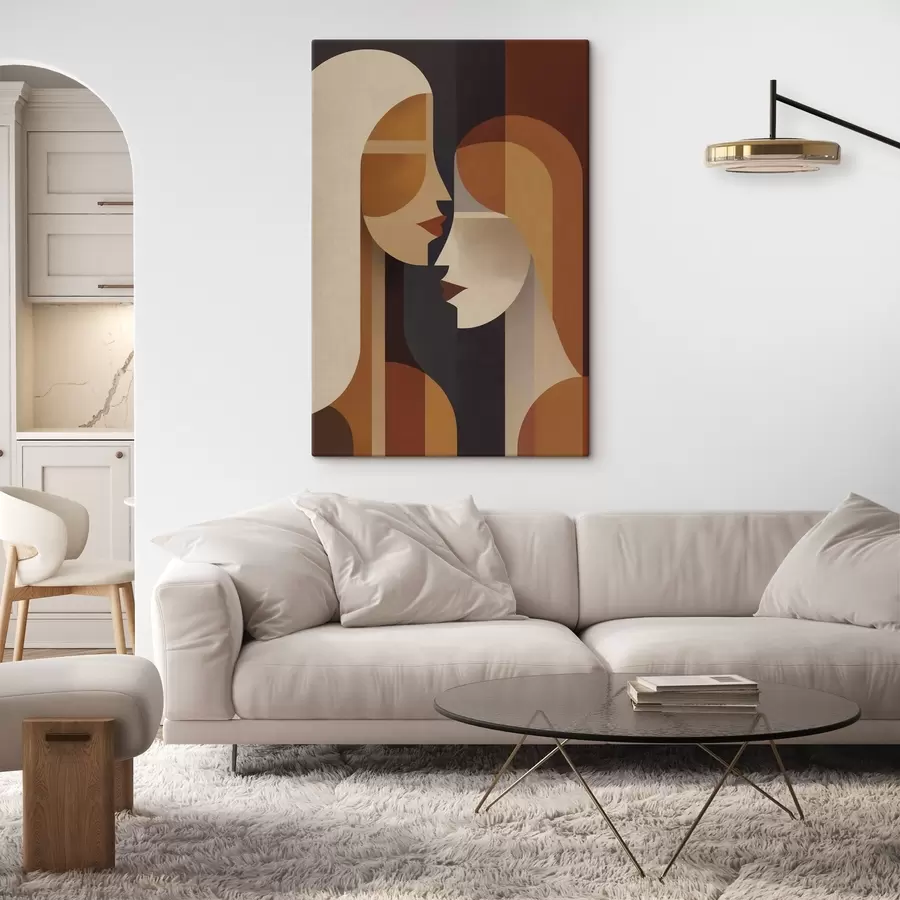 Wandbilder Abstrakte Silhouetten von Frauen s50776