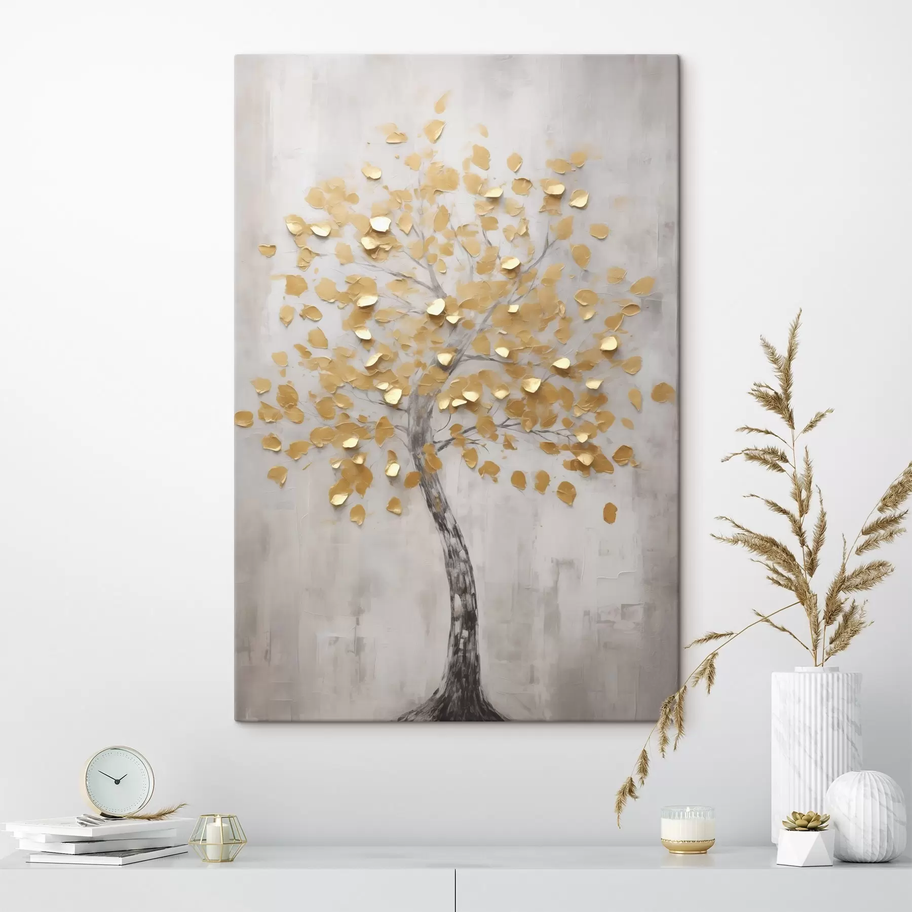 Wandbilder Abstrakter Baum, Imitationsgemälde s50800