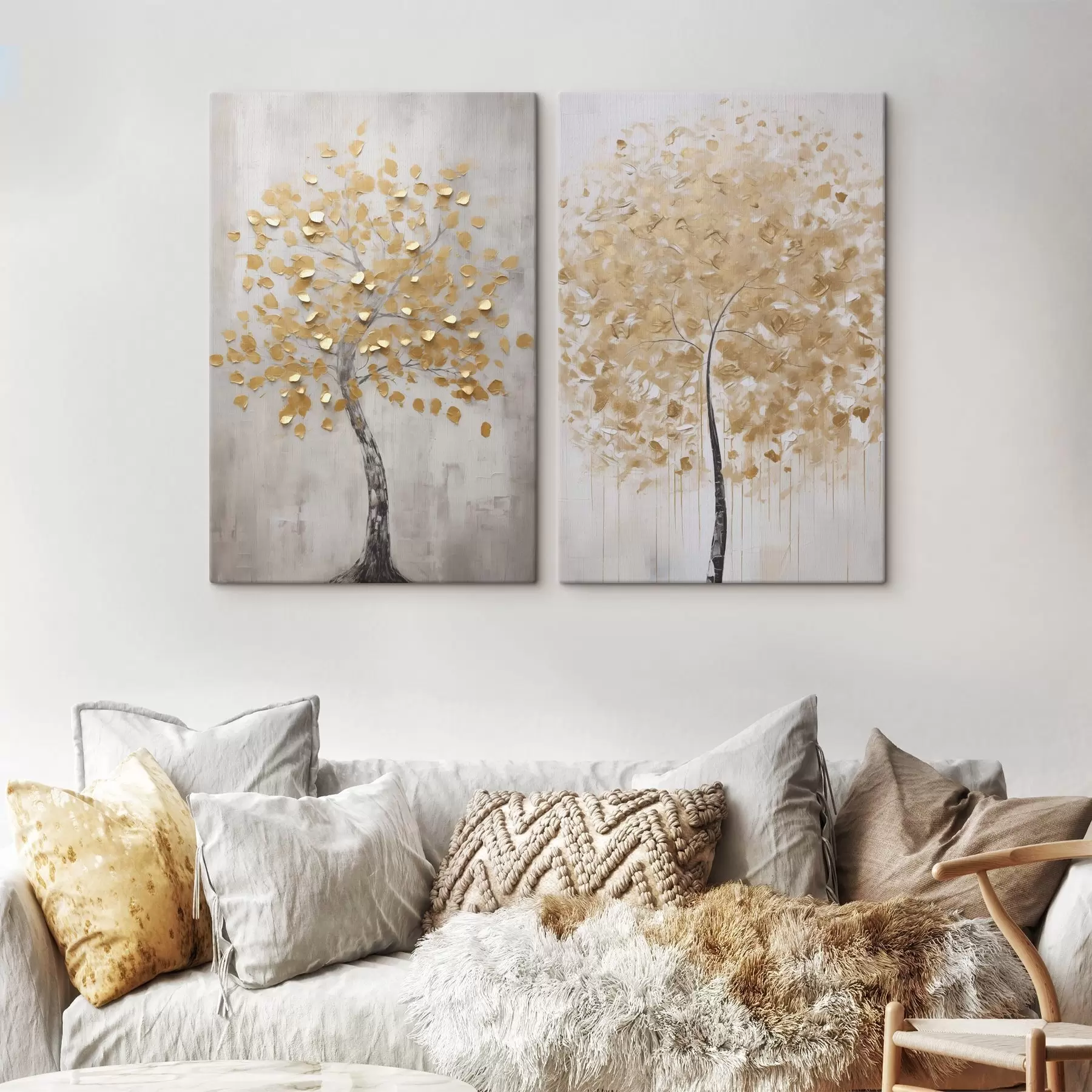 Wandbilder Abstrakter Baum, Imitationsgemälde m31013