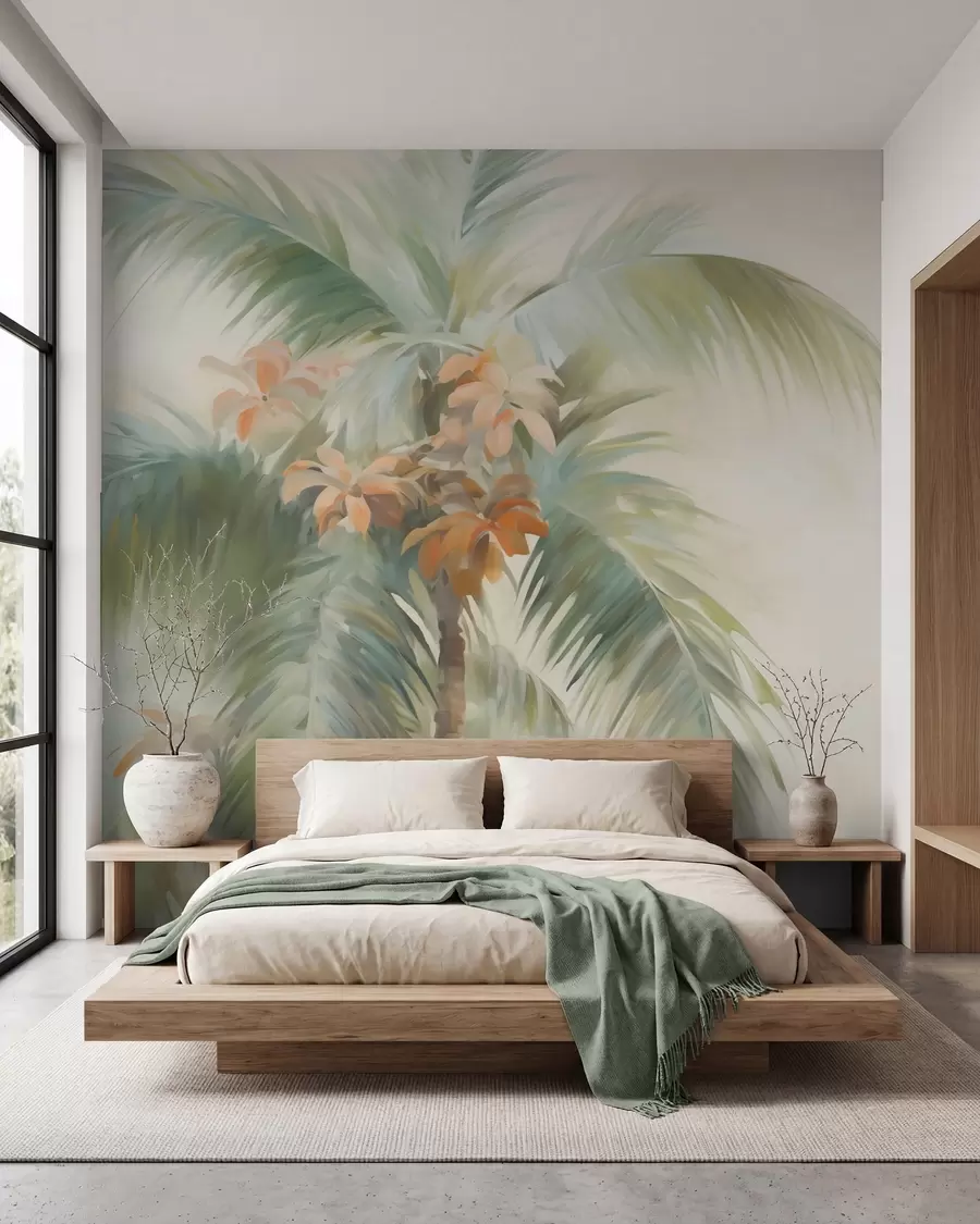 Fototapete Palme in Aquarell w05876