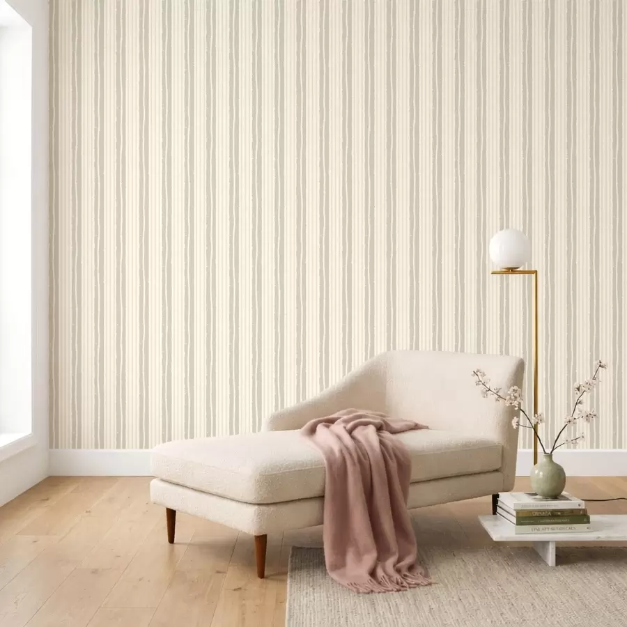 Fototapete Strukturierte vertikale Streifen in Creme und Hellbeige a01268v2
