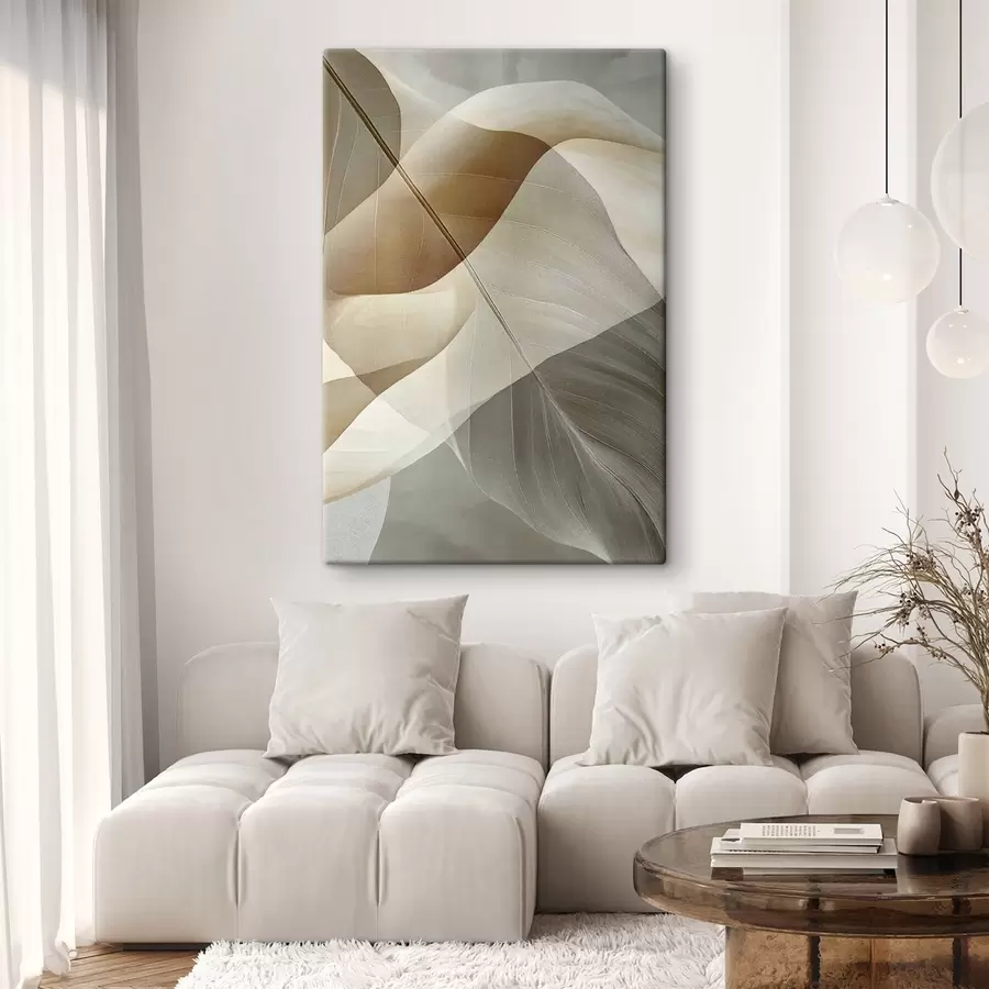 Wandbilder Fließende beige Abstraktion s50740