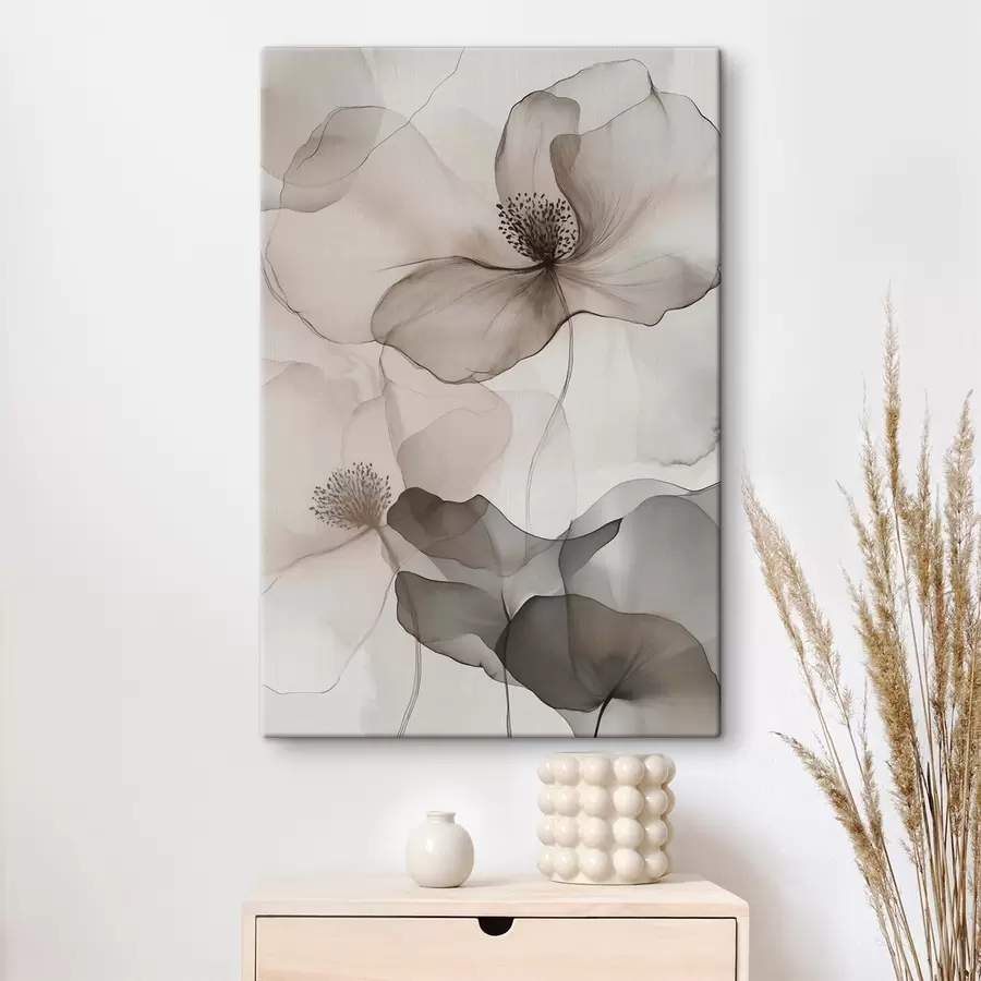 Wandbilder Transparente Blumenmotive s50752