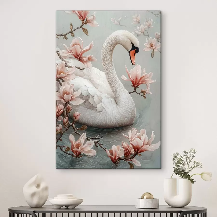 Wandbilder Schneewittchen-Anmut am Wasser s50754