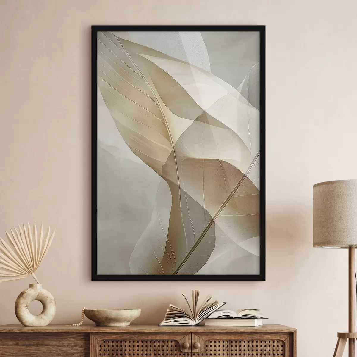 Poster Seide und Bernstein – Kurven f50739