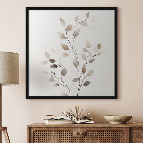 Poster Eleganter grafischer Zweig, Posters Minimalismus, f50763bk : Uwalls