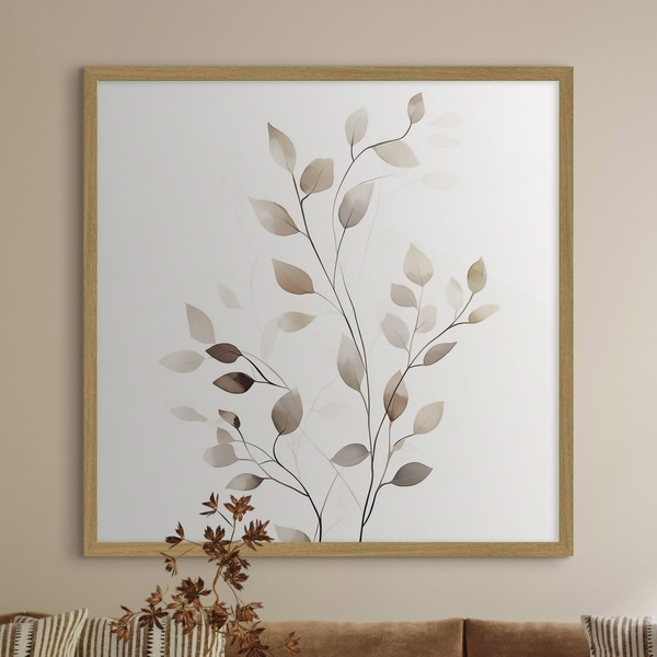 Poster Eleganter grafischer Zweig, Posters Minimalismus, f50763wo : Uwalls