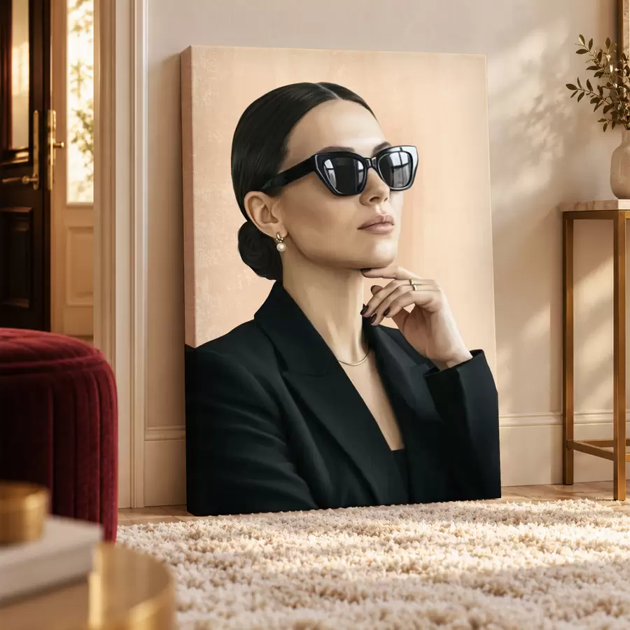 Wandbilder Eine Frau mit raffiniertem Stil s50604