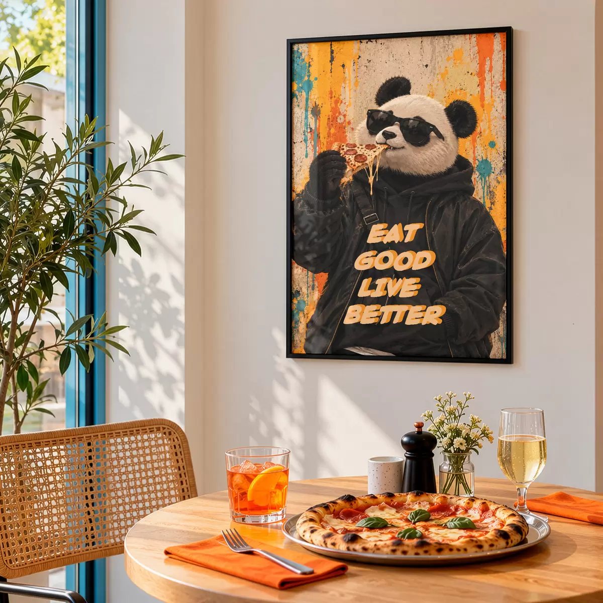 Poster Gut essen, besser leben f50648